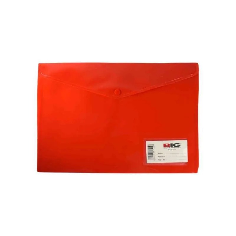 

Map Plastik Kancing + Nametag BIG F4 Merah