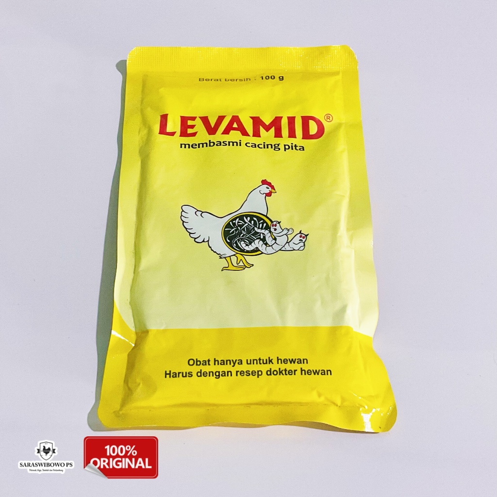 LEVAMID pembasmi cacing pita ayam 100gr