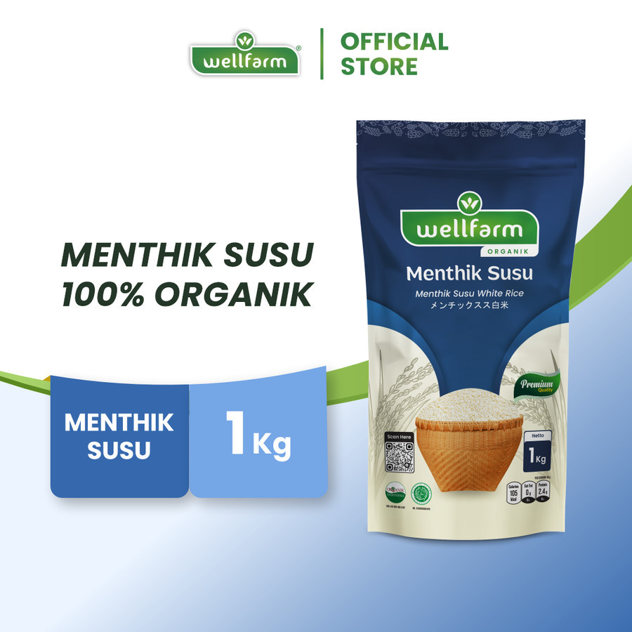 

Wellfarm beras Menthik Susu kemasan 1 Kg