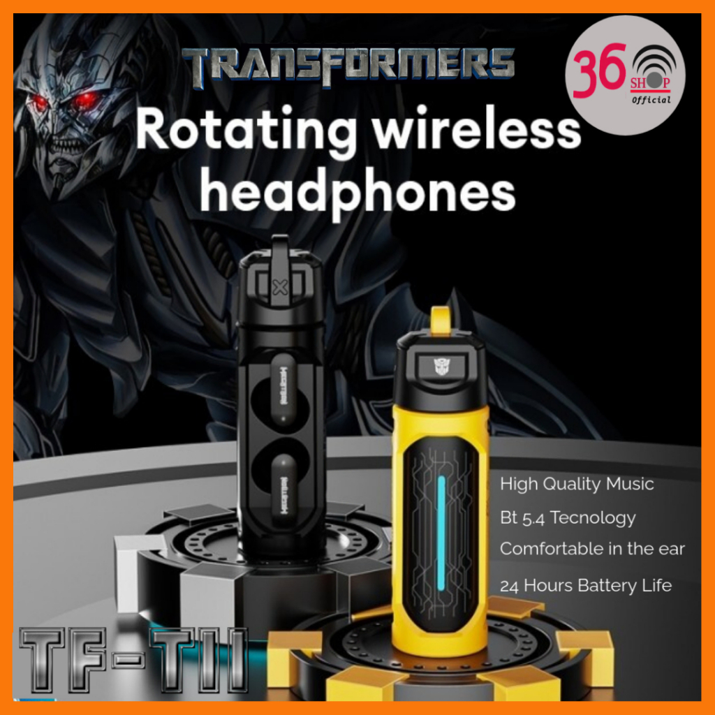 TRANSFORMERS TF-T11 TWS Bluetooth Earbuds Low Latency Touch Control Gaming Earphones