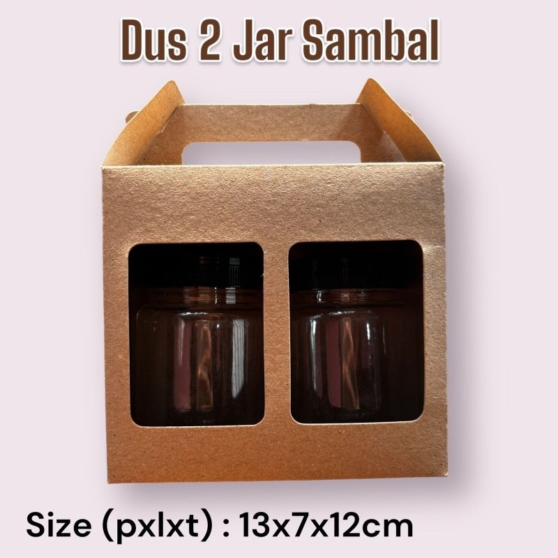 

Dus Box 2 Jar Sambal Kardus Hampers Selai Madu