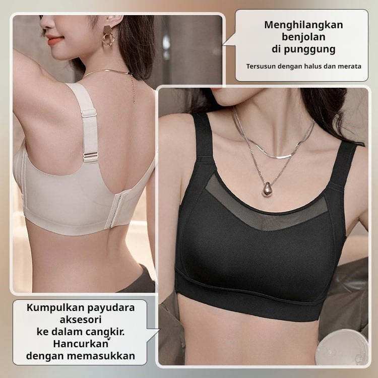 ⭐Bra Olahraga Wanita Bra Pelindung Olahraga Pengencang Bra Olahraga Penyerap Guncangan Anti-Kendur/P