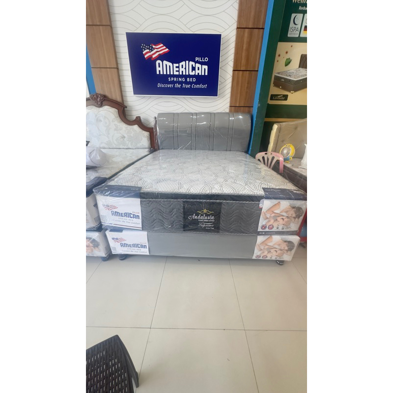 BEDSET MATRASS SPRINGBED AMERICAN PILLO TOP ANDALUSIA SUPREME PILLO TOP