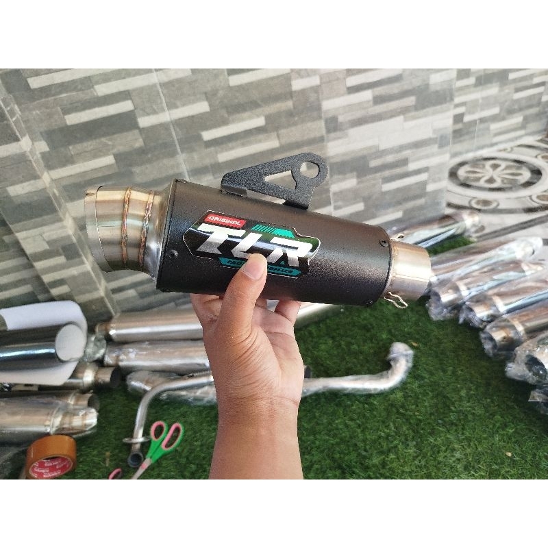 SLENCER KNALPOT RACING TLR DRAG BLACK KOTING KNALPOT RACING TLR BLACK KOTINGAN KNALPOT RACING TLR DR