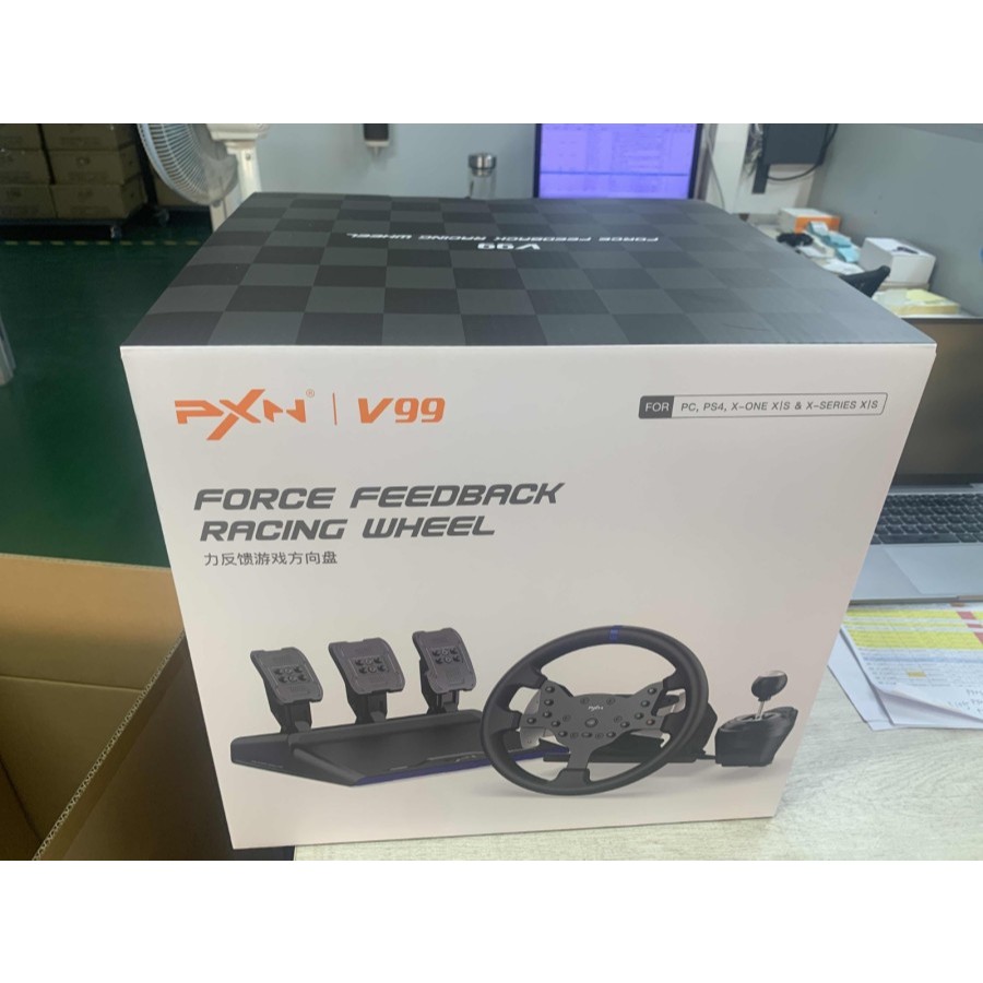 Racing Simulator PXN V99 Force Feedback Steer Racing Wheel Simulator Gaming Steering Wheel PS5 PS4 P