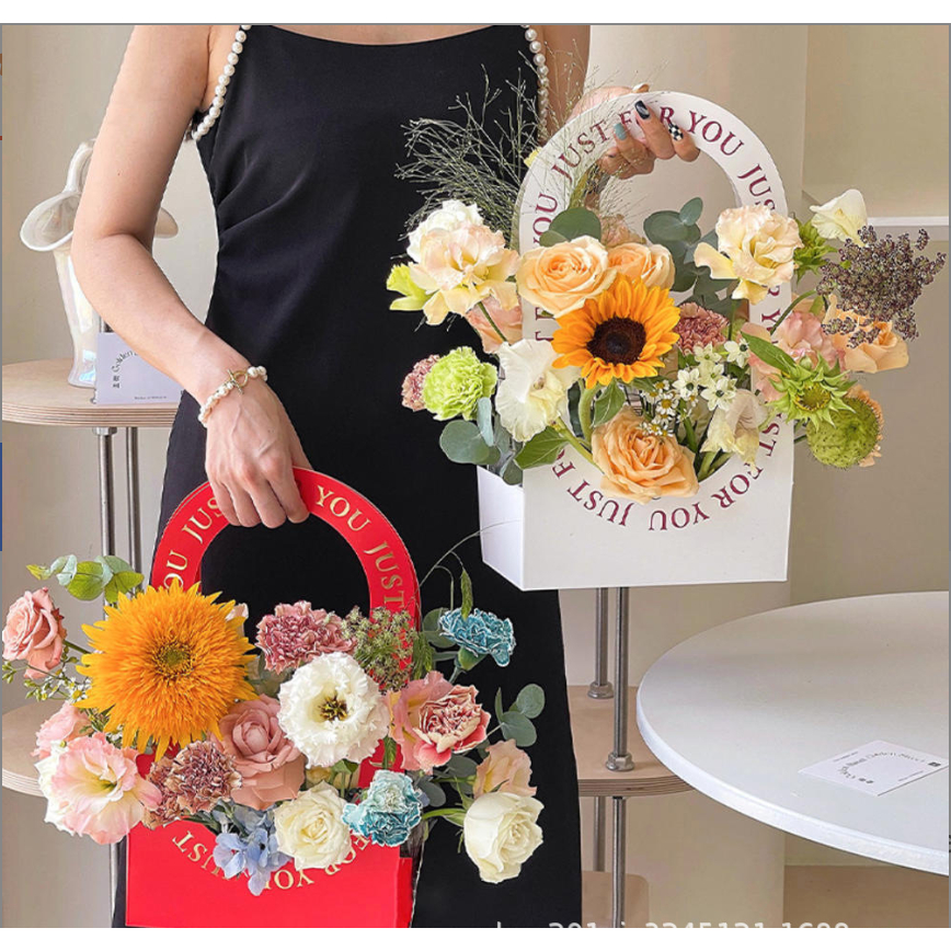

Flower Box Kotak Hiasan Bunga Premium Tas Bouquet Gift Folding Bag