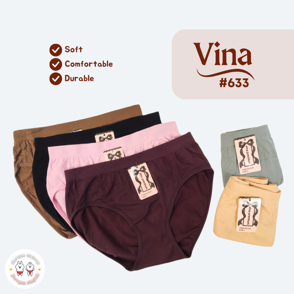 6 PCS CDW VINA #633 CELANA DALAM CD SEMPAK REMAJA DEWASA WANITA PEREMPUAN CEWEK