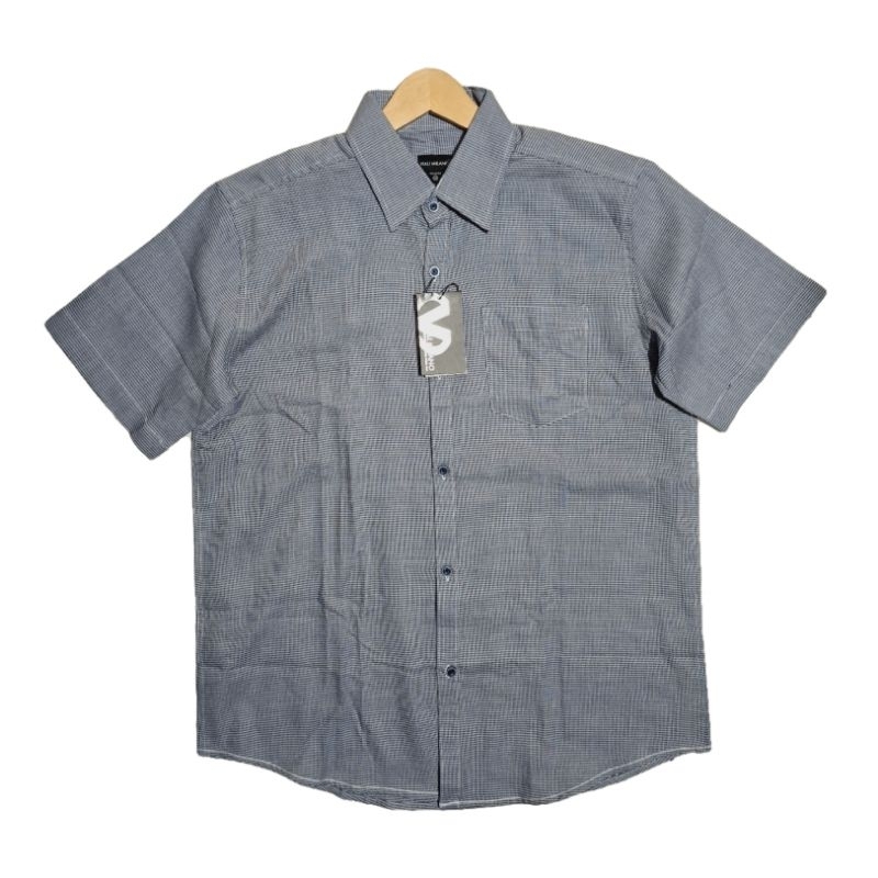 VIALI MILANO Kemeja Pendek Pria Kasual Regular Fit