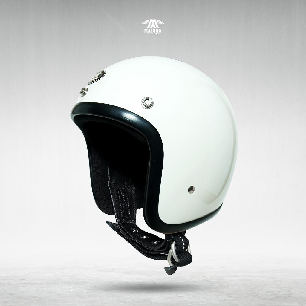 MAISON HELMET CLASSIC SLIM HEAD [DENVER MAISON] WHITE