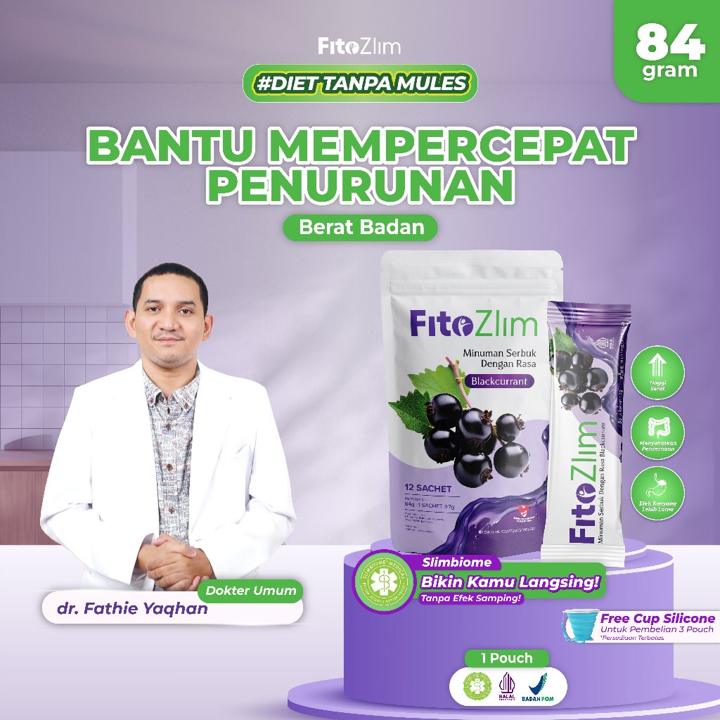 

Revalina X Fitozlim 1 Pouch (12 Sachet) - Fiber Minuman Diet Tanpa Mules Minuman Fiber