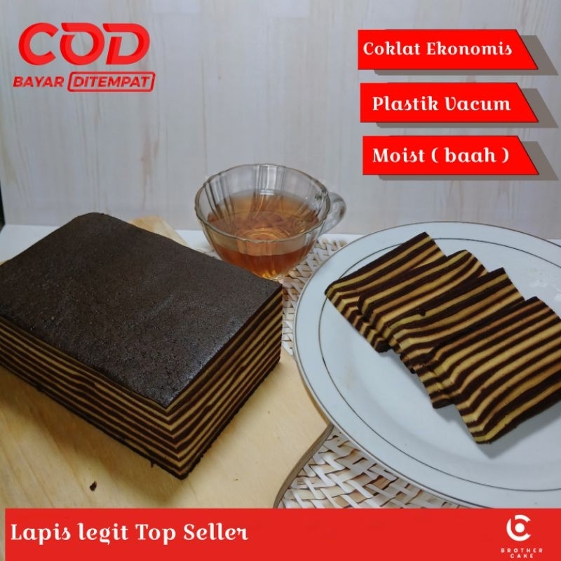 

Lapis Legit Wisman coklat ukuran 20x20cm