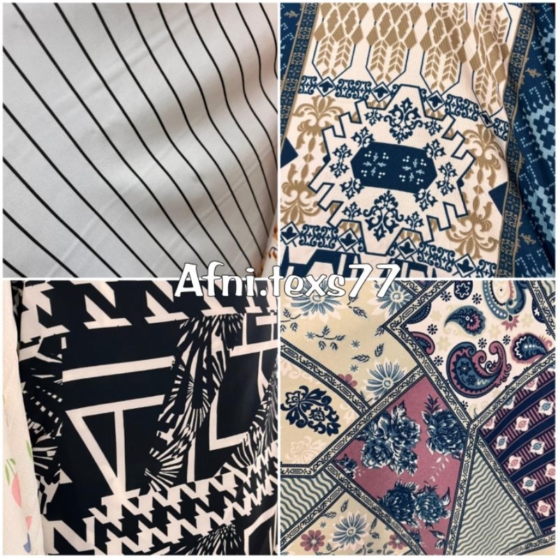 Kain wolfis Premium Grade A, Kain Monalisa motif premium