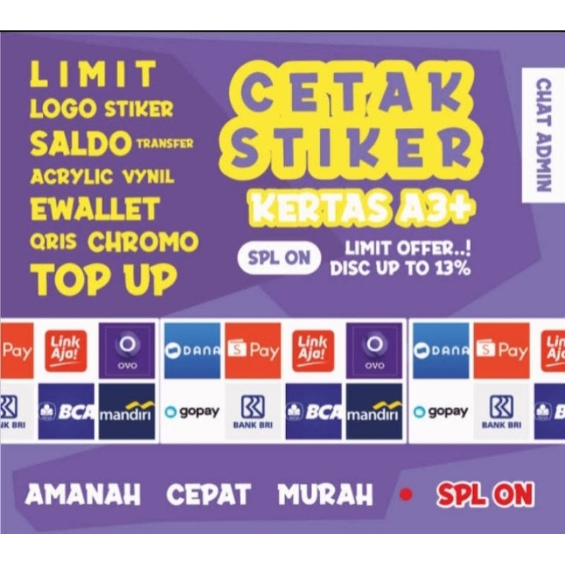 

Stiker Label Top ou 2 x 4, 4 x 6 pl cepat