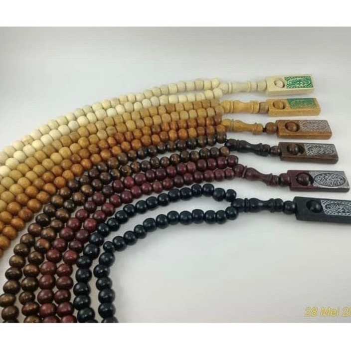 HEMAT BESAR Tasbih Kayu 99 Butir 1 Pcs  Tasbih Kayu Grosir