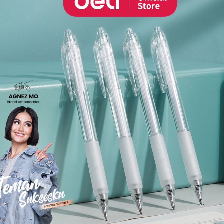 

SERBU HARGA MJURAH Deli Gel Pen Pulpen Gel Retractable Tinta Hitam 5mm A57B1 12 pcs