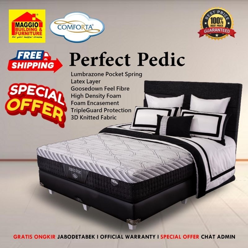KASUR SPRINGBED COMFORTA TERBARU 2021 - KASUR PERFECT PEDIC - COMFORTA