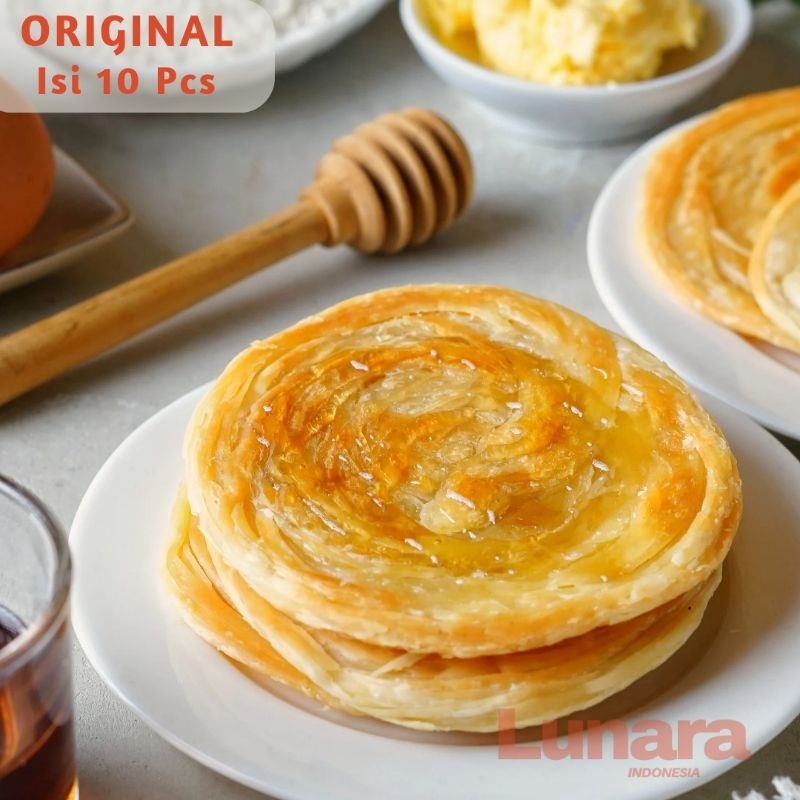 

[ISI 10] Roti Maryam Original Isi 10 Pcs / Roti Canai / Roti Cane / Roti Konde Frozen Rasa Original