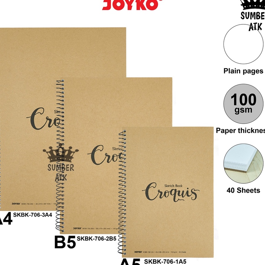 

DESAIN KEREN Buku Sketsa Gambar Sketch Book Croquis SKBK76 A5 B5 B4