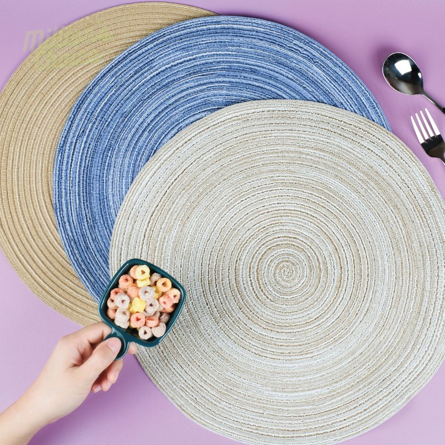 HEMAT BERLIPAT Placemat  Table mat  Tatakan  Alas Piring Makan ROUND