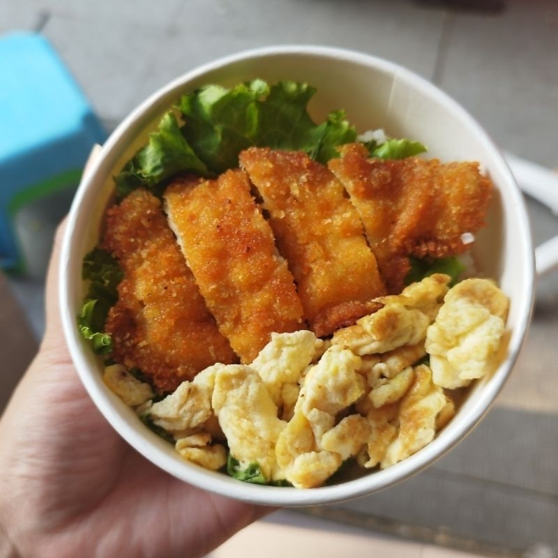 

rice bwoll ciken Katsu