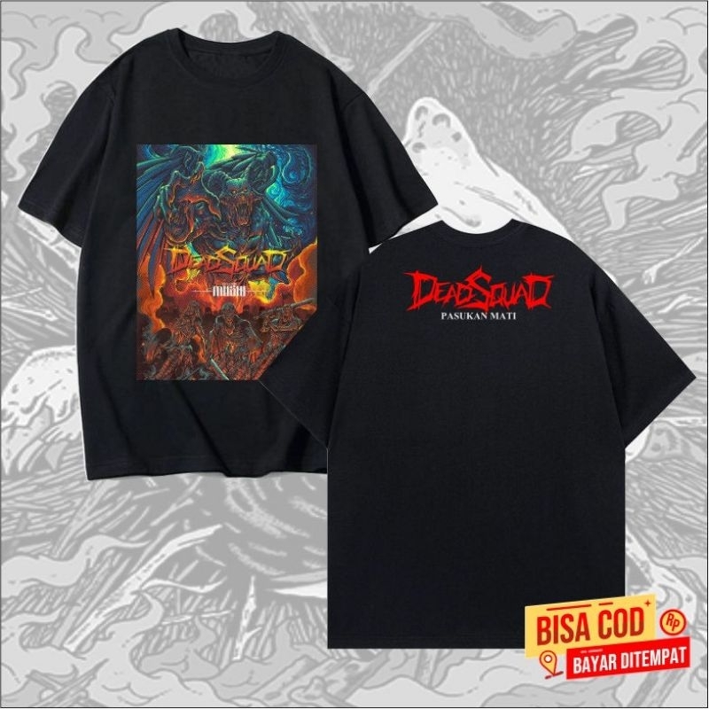 kaos pendek DEADSQUAD band metal original distro terbaru - kaos pendek band DEADSQUAD distro origina