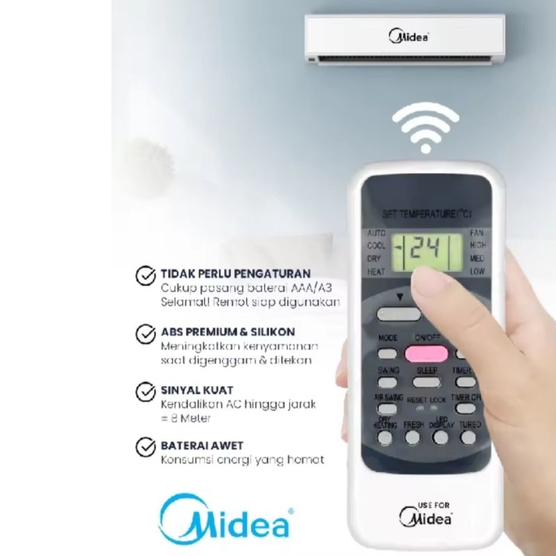 Remot Ac Midea