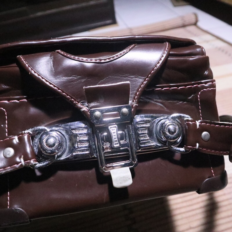 Randoseru Classic Japanese Elementary School Bag by TUFALU  -Brown/pink