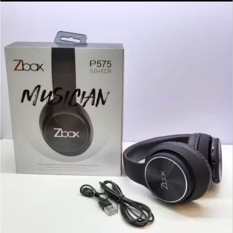 Headset Bando Zbox P575 Stereo Headphone Wireless Bluetooth super Ngebass