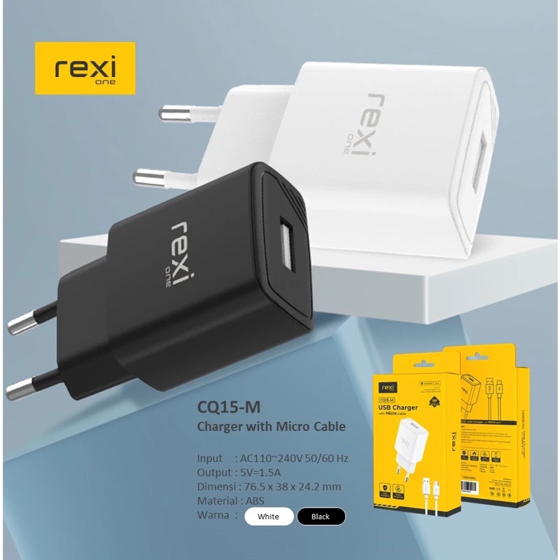 Charger REXI CQ15-M 1.5A Charger Micro