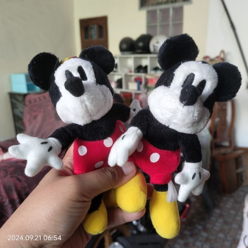 BONEKA KECIL MINNIE MICKEY MOUSE ORIGINAL DISNEY