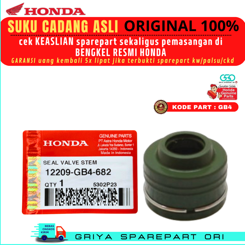 Seal klep Beat fi Original Sil klep Beat pop sporty Ori Honda Seal klep Vario original Seal sil klep