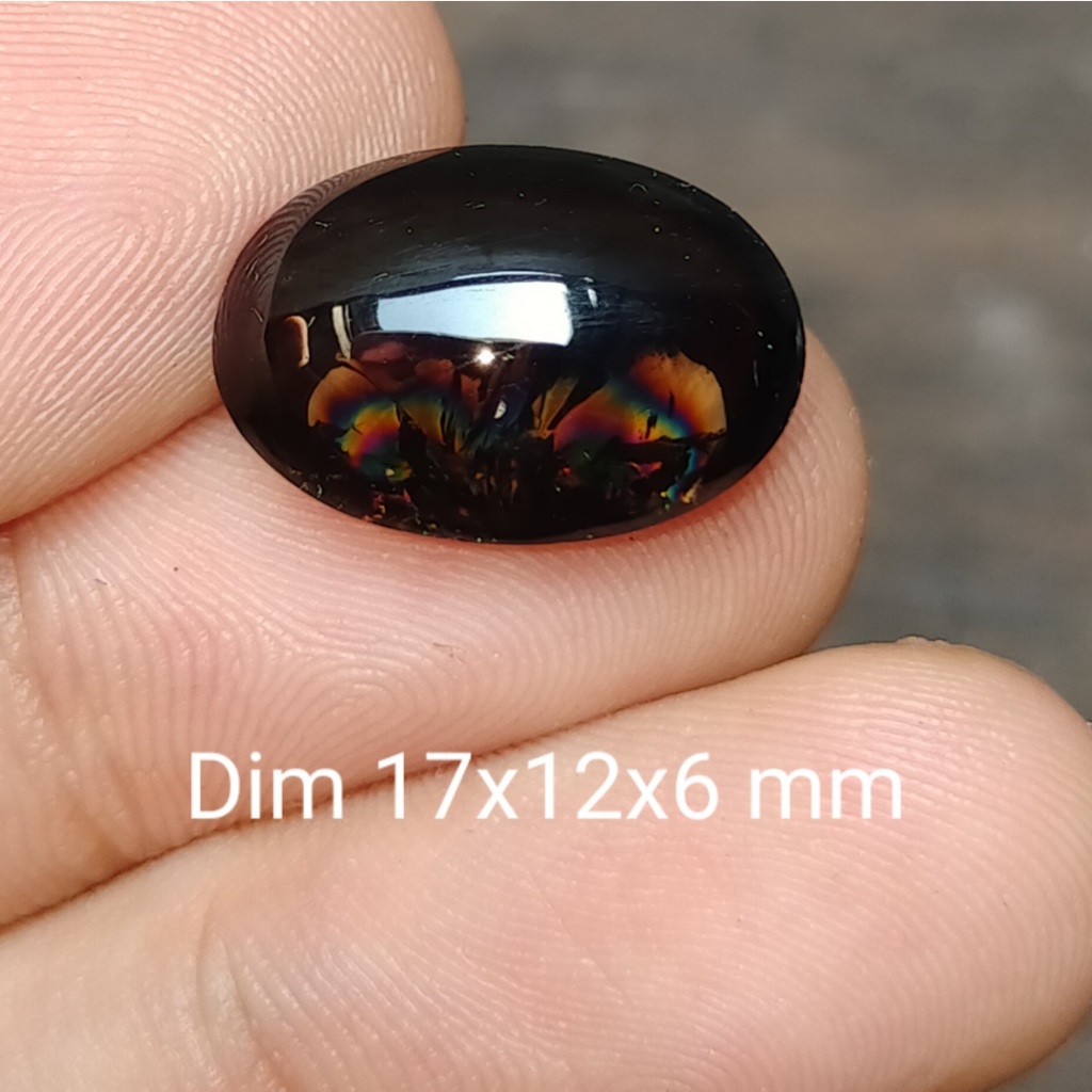 BATU KECUBUNG PELANGI HITAM ASLI cek batu lainnya ada ruby wulung bacan akik zamrud katilayu cincin 