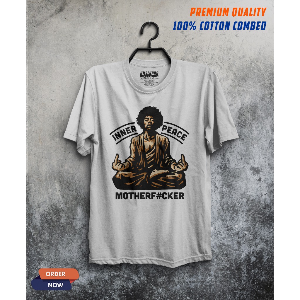 kaos jimy hendrix t-shirt premium pria wanita cod musik band
