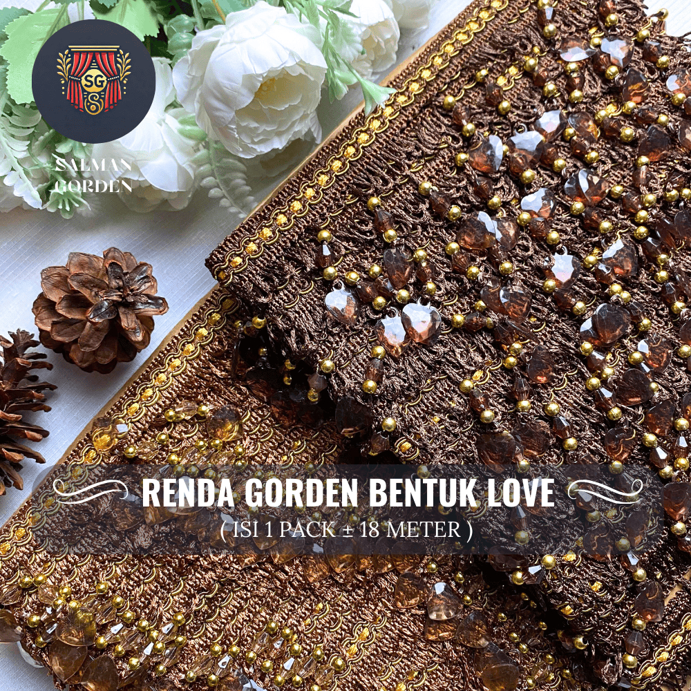 RENDA GORDEN KRISTAL LOVE PACK KARDUS & NON KARDUS RENDA GORDEN RUMBAI RENDA GORDEN PREMIUM