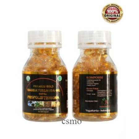 Habbatussauda Oil Extra Propolis Trigona 4in1 isi 200 kapsul