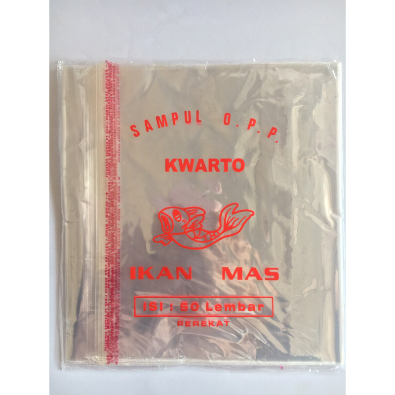 

1 Pack Sampul Buku Plastik KWARTO isi 50