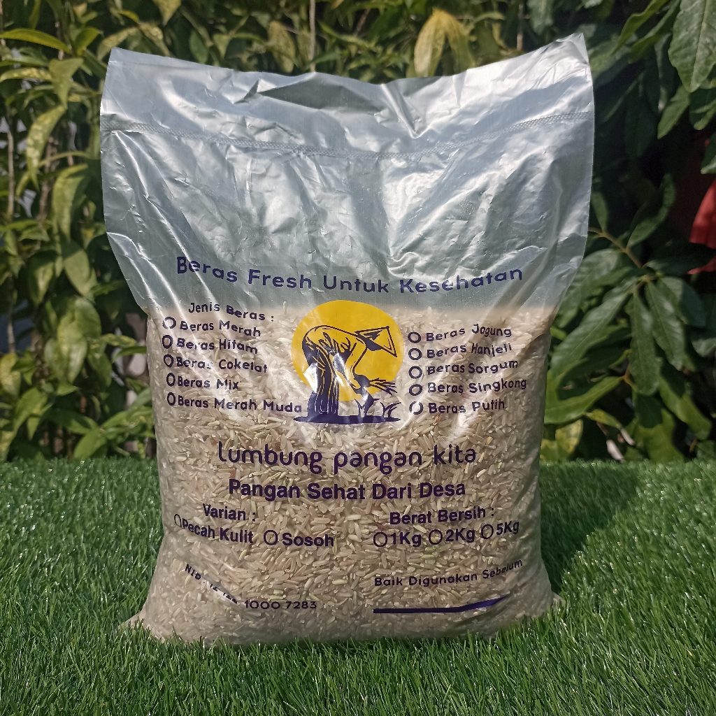 

Beras Cokelat Pecah Kulit Lumbung Pangan Kita I Beras FRESH untuk kesehatan I 2kg