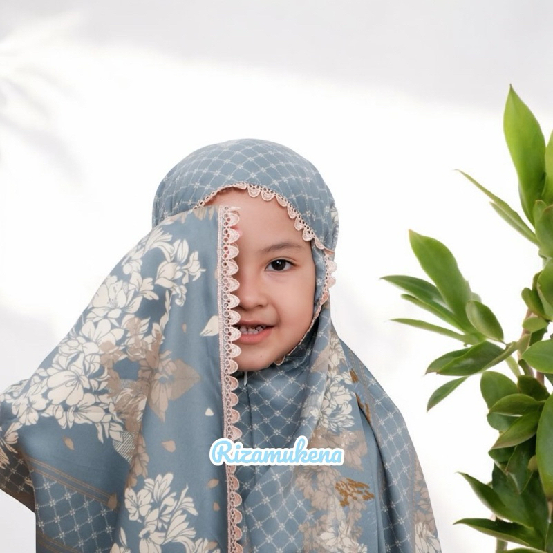 Mukena Anak Armani Silk Premium 2in1 | Mukena Anak Mini Pouch Motif