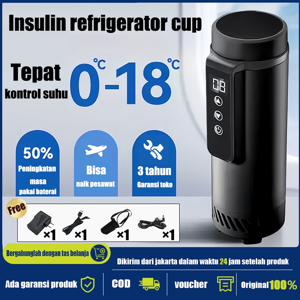 Ready StockTas Pendingin Portable/Portable Insulin Cooler Bag/Pendingin Insulin Tas/Insulin Cooler