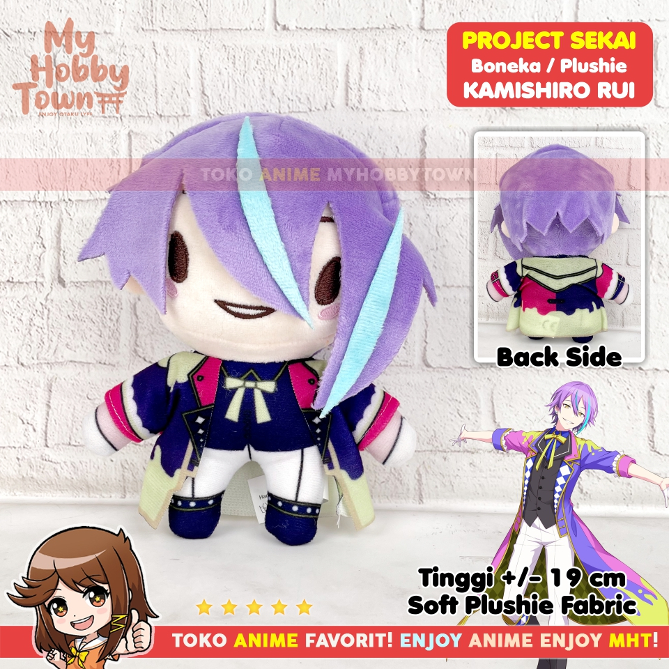 Boneka Anime Game Project Sekai Kamishiro Rui Wonderlands x Showtime Pjsekai Puroseka Plushie Doll