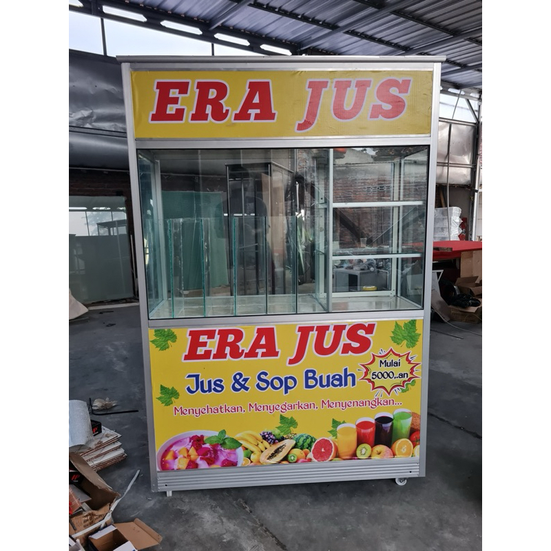 GEROBAK KULINER ALUMUNIUM ATAU BOOTH GEROBAK ALUMUNIUM