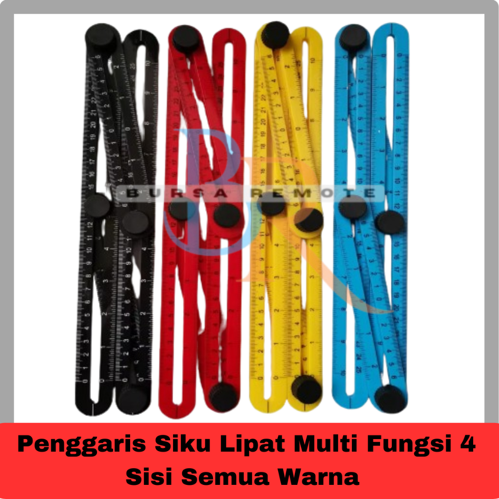 

Penggaris Siku Lipat Multi Fungsi 4 Sisi Semua Warna Random