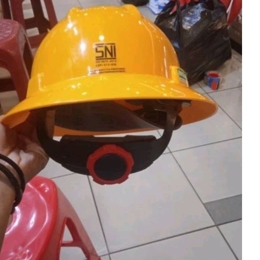 Helm safety proyek merk MSA lokal fullbrim