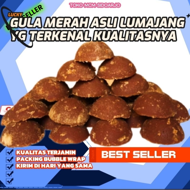 

GULA MERAH GULA JAWA GULA AREN GULA BATOK 1KG ASLI LUMAJANG KUALITAS TERJAMIN