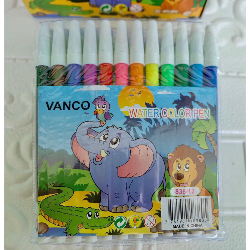 

Spidol 12 Warna Vanco 838 (1 SET ISI 12 WARNA) / Spidol set 12 Warna Vanco