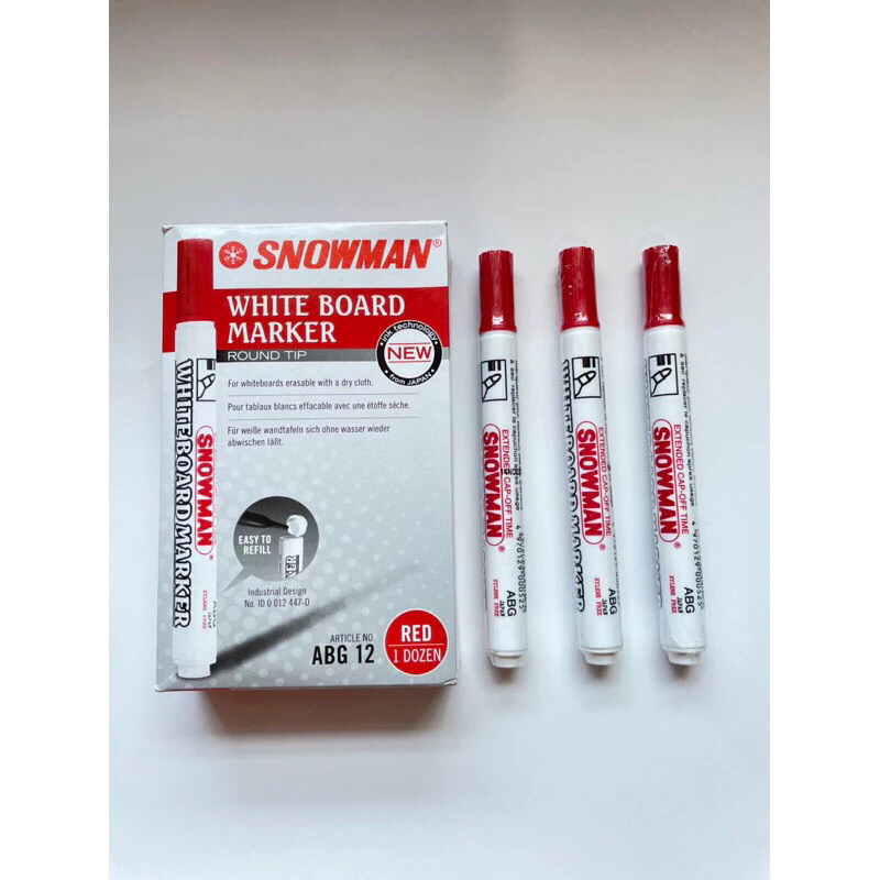 

Spidol White Board SNOWMAN Merah/Biru