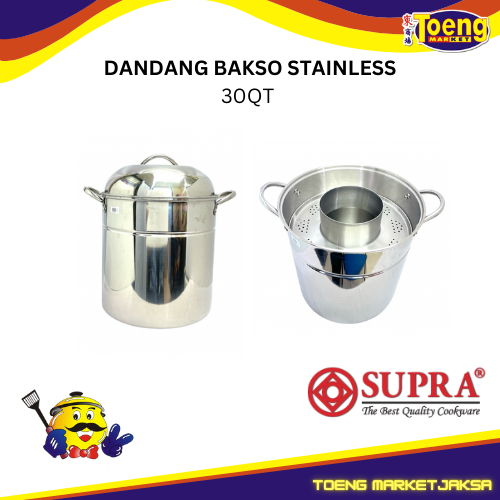 DANDANG BAKSO STAINLESS 30QT SUPRA