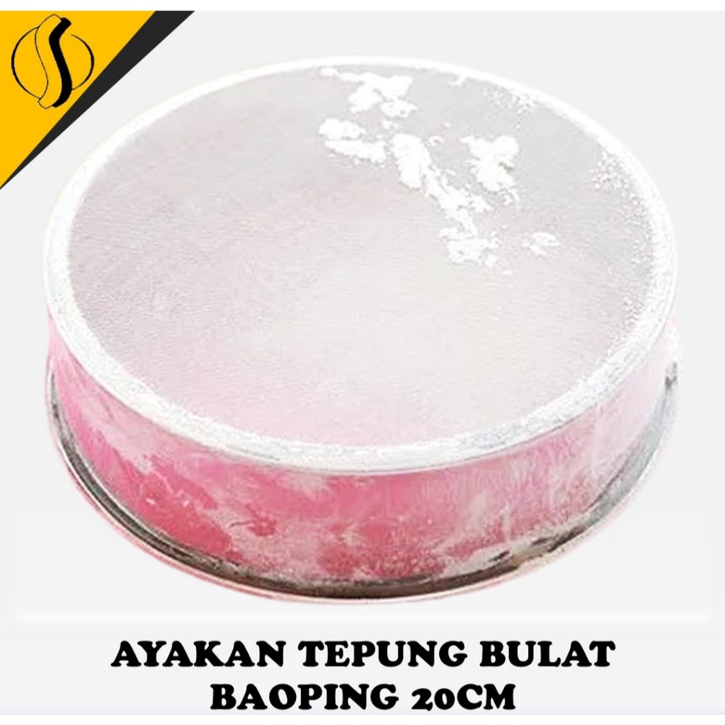 AYAKAN TEPUNG BAOPING DIAMETER 20CM/ AYAKAN TEPUNG STAINLESS/ROUND STRAINER/AYAKAN TEPUNG GULA