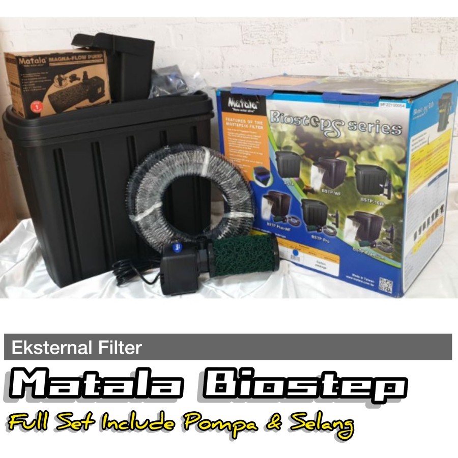 External Filter Kolam Koi New Matala Biostep FullSet include Pump Feed
