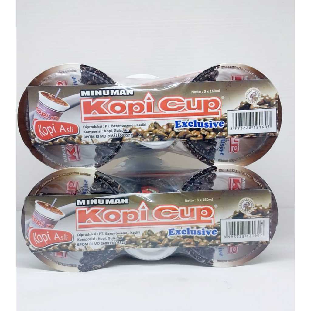 

Berontoseno Kopi Cup Exclusive Kemasan 160ml Kopi Asli & Kualitas Premium